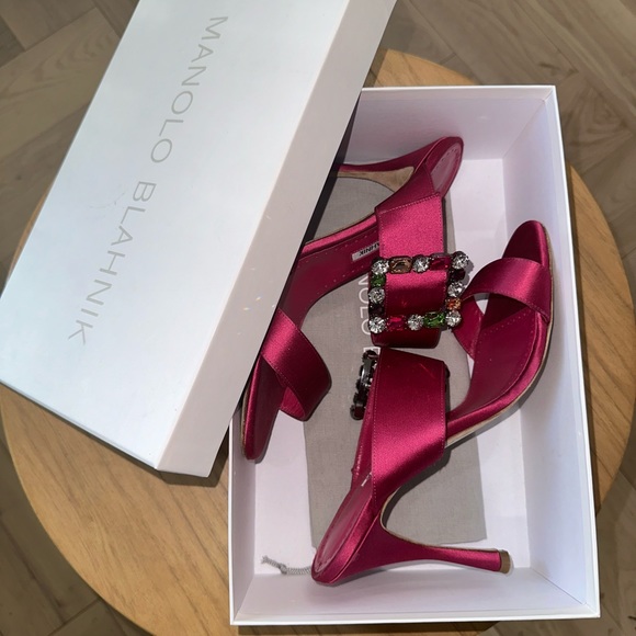 Manolo Blahnik Gable Jewel Sandal - Picture 2 of 5